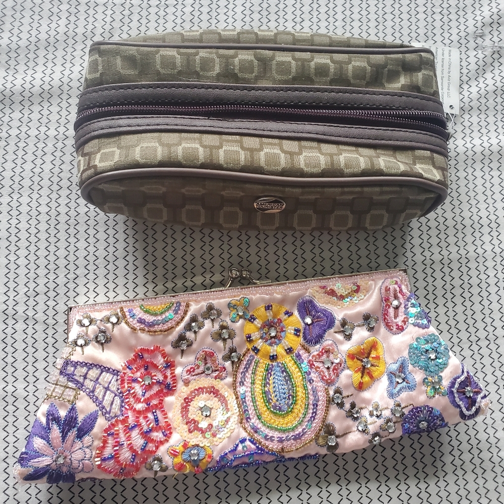 Bedazzled Clutch An Make Up Holder